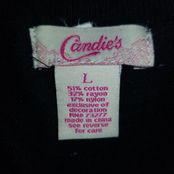 Candie's Fitted Black Sweater - Picture 3 of 3